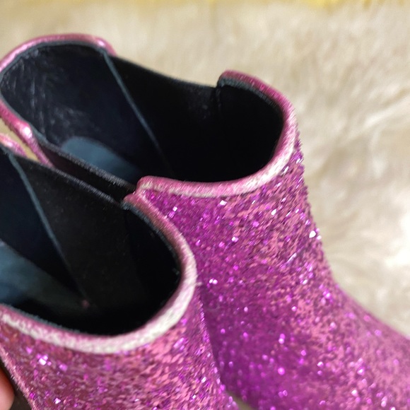 Authentic Saint Laurent glitter ankle boots - Picture 8 of 16